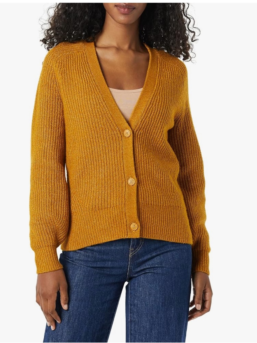 Amazon Essentials Soft Touch Ribbed Blouson Cardigan - Picture 3 of 10